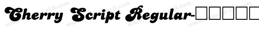 Cherry Script Regular字体转换